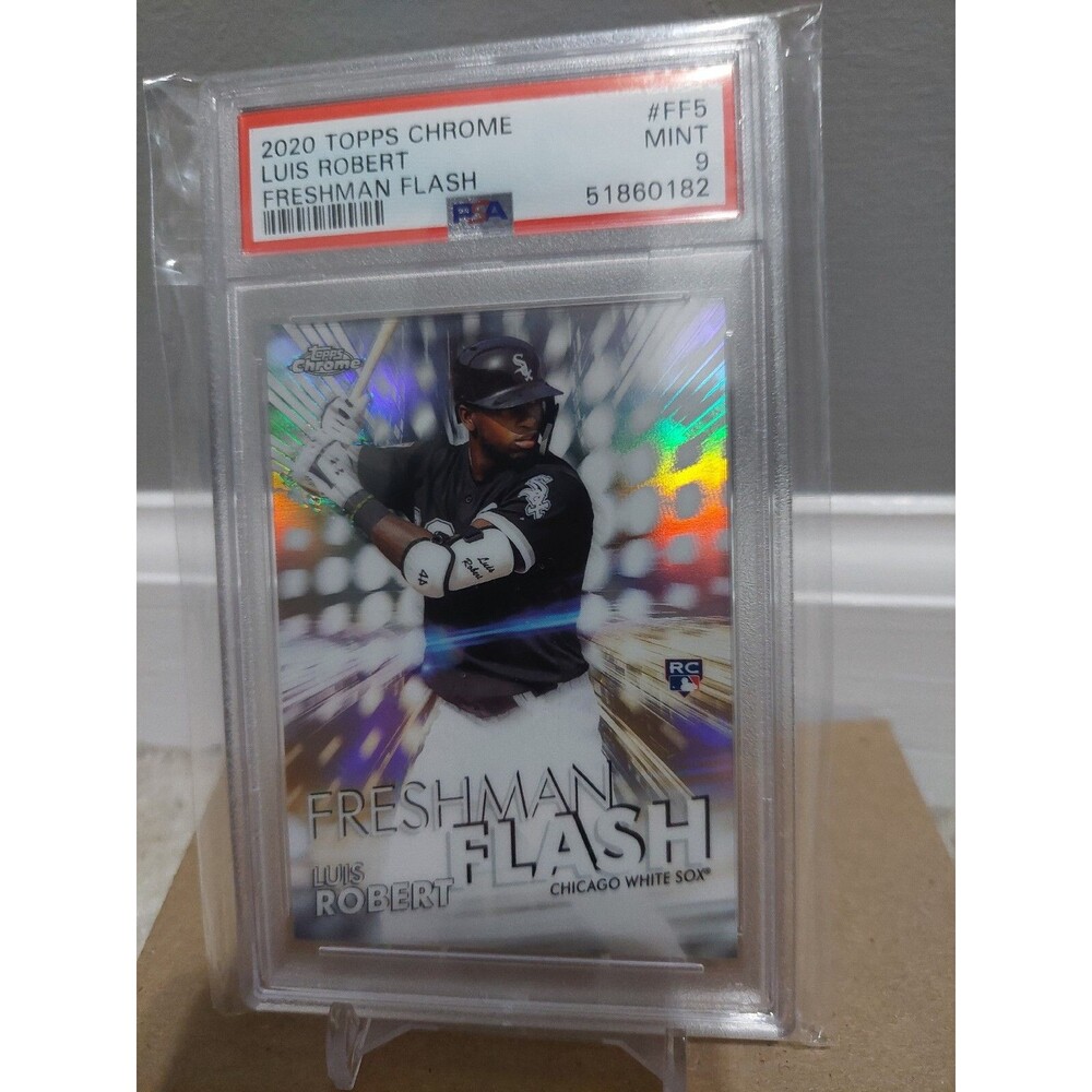 Luis Robert 2020 Topps Chrome RC Rookie Freshman Flash #FF5 PSA 9
